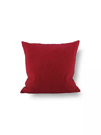 STEINER 1888 | Cuscino di lana "Alina" 40x40cm kiwi (imbottito) | dunkelrot